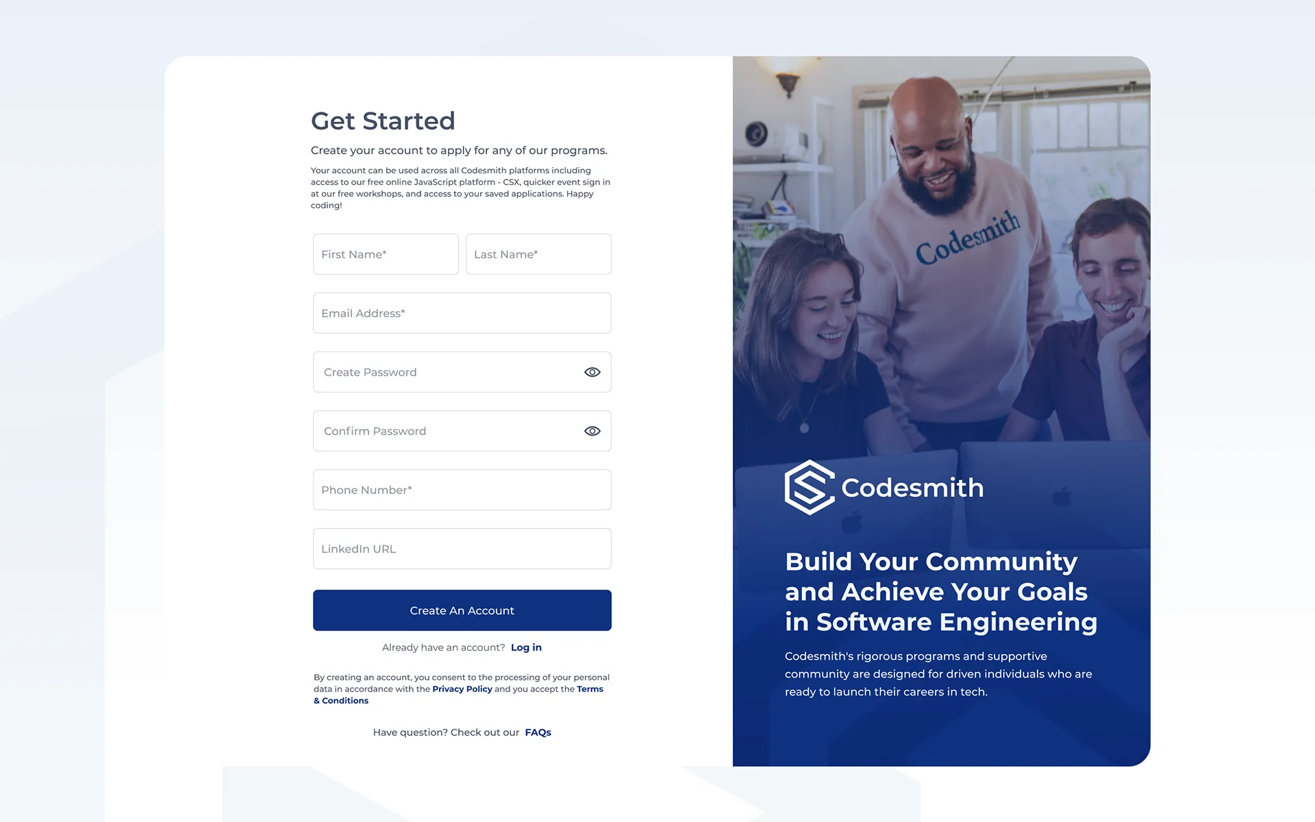 Codesmith Core Application Redesign