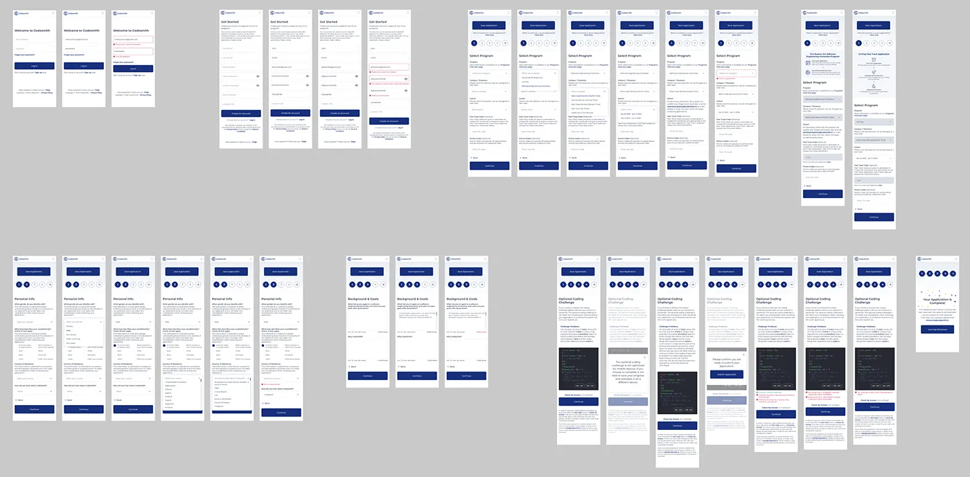 Codesmith Mobile Screens